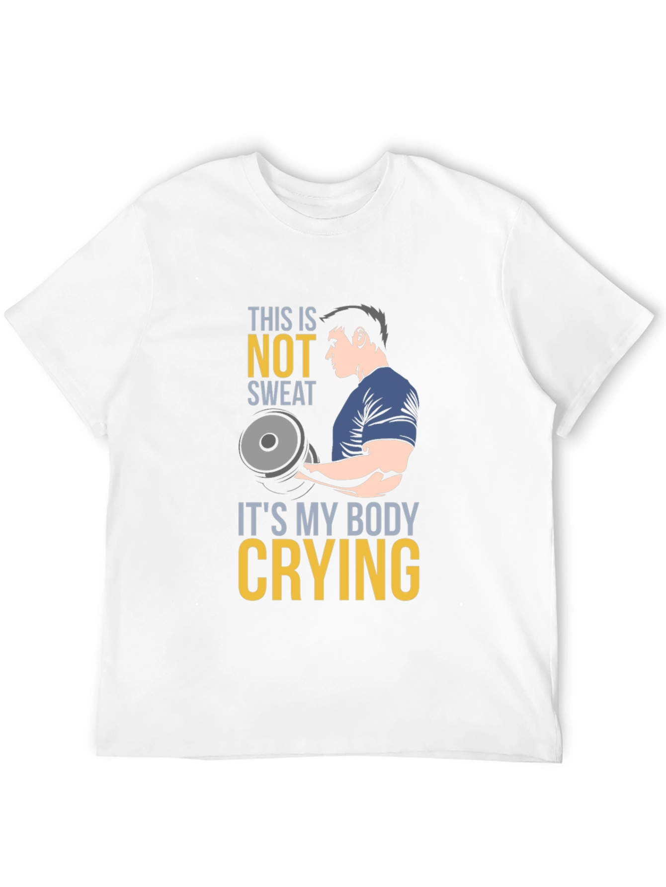 Funny Gym Workout T-Shirt - Body Crying