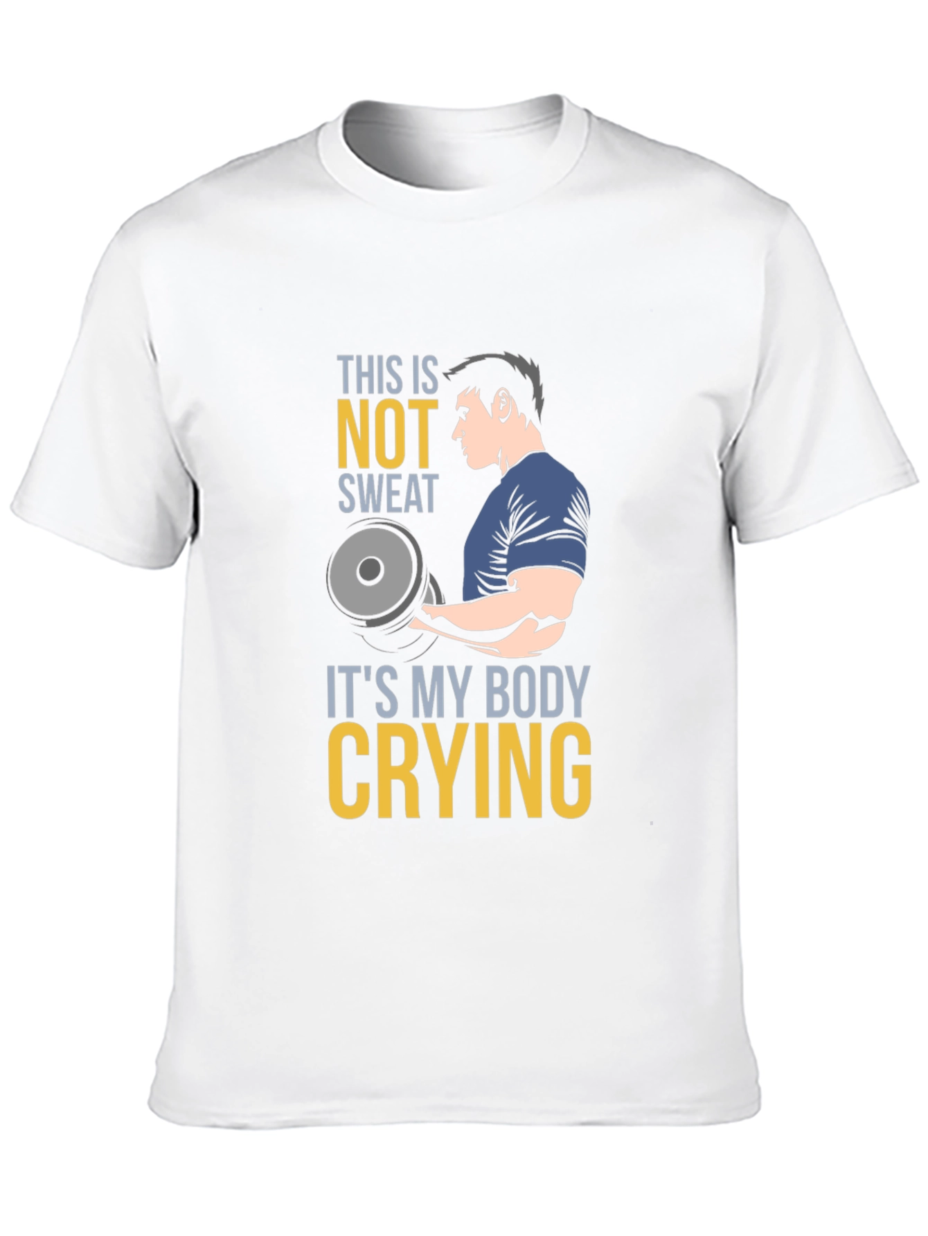 Funny Gym Workout T-Shirt - Body Crying