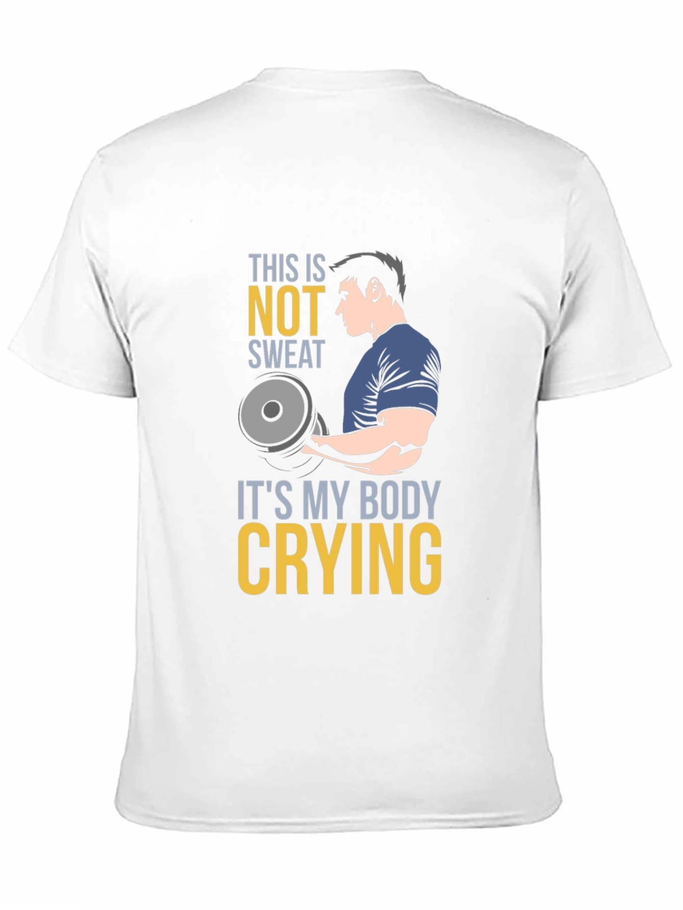 Funny Gym Workout T-Shirt - Body Crying