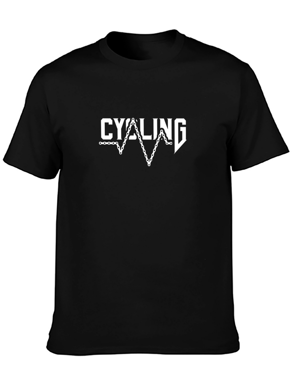 Cycling Chain T-Shirt - Black