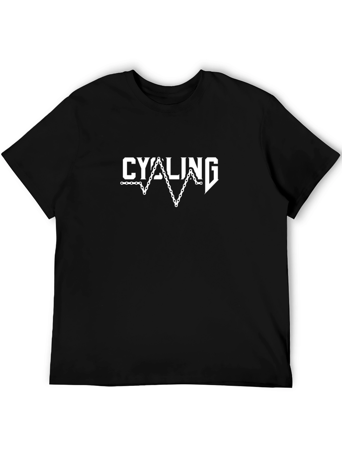 Cycling Chain T-Shirt - Black