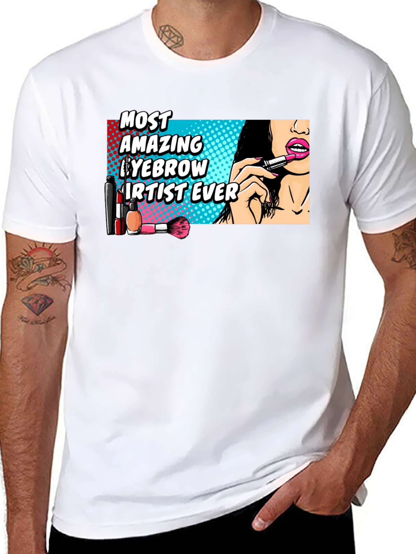 Amazing Eyebrow Artist Ever Graphic T-Shirt