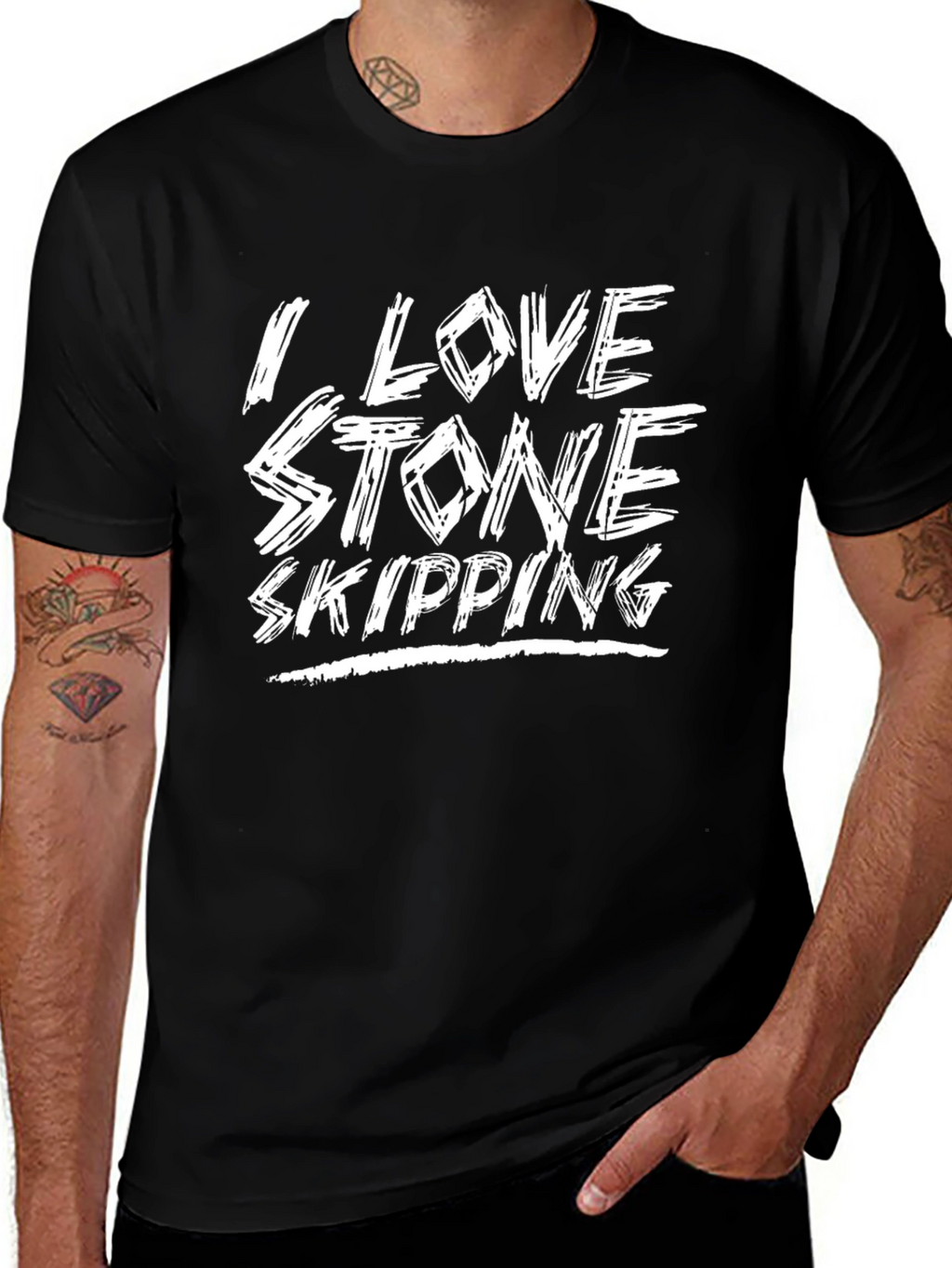 Stone Skipping T-Shirt - I Love Stone Skipping Tee