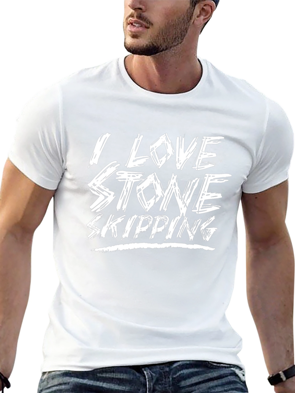 Stone Skipping T-Shirt - I Love Stone Skipping Tee