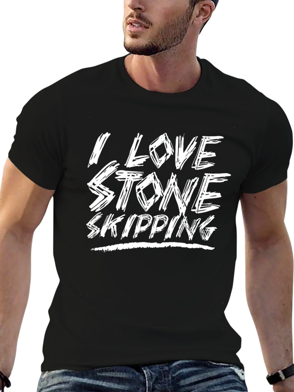 Stone Skipping T-Shirt - I Love Stone Skipping Tee