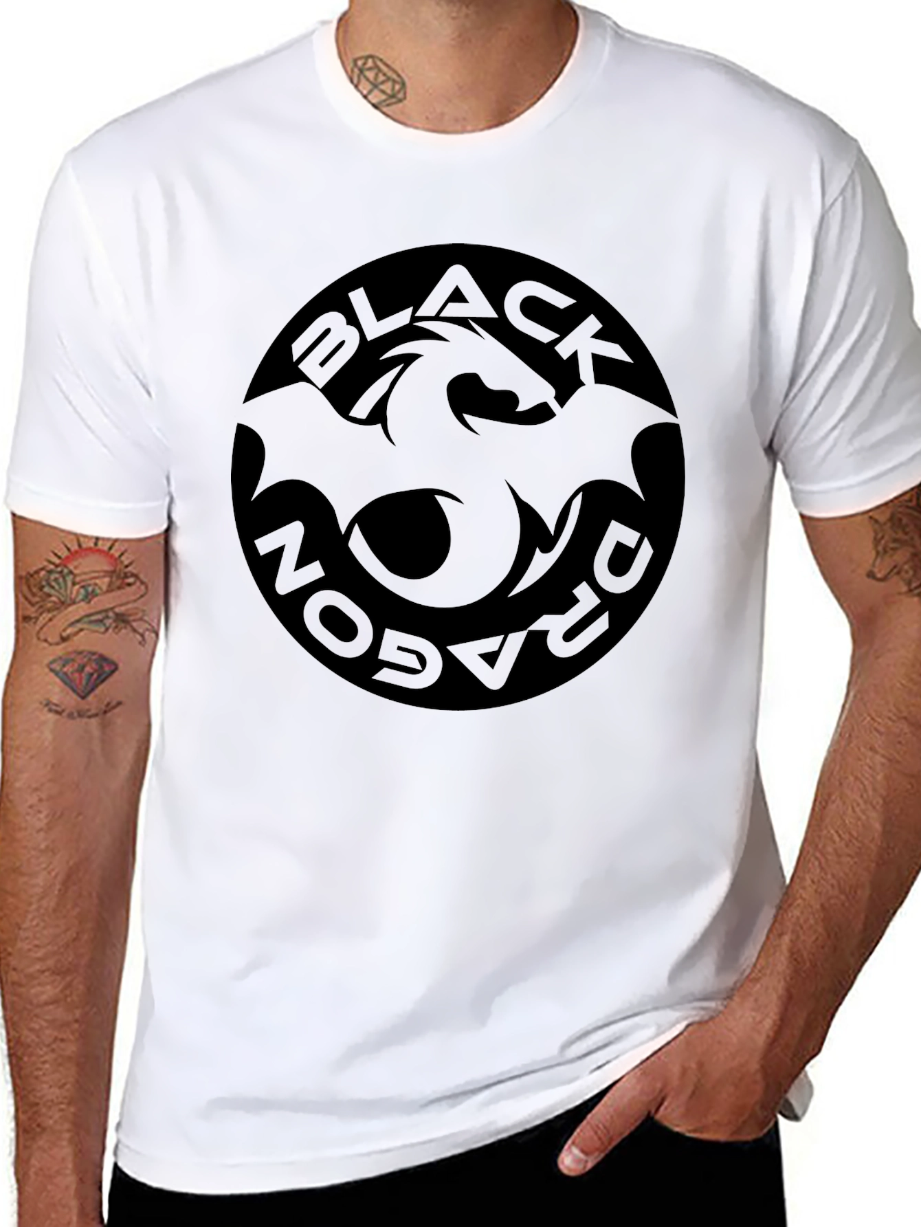 Black Dragon Graphic Tee - Unisex Crew Neck