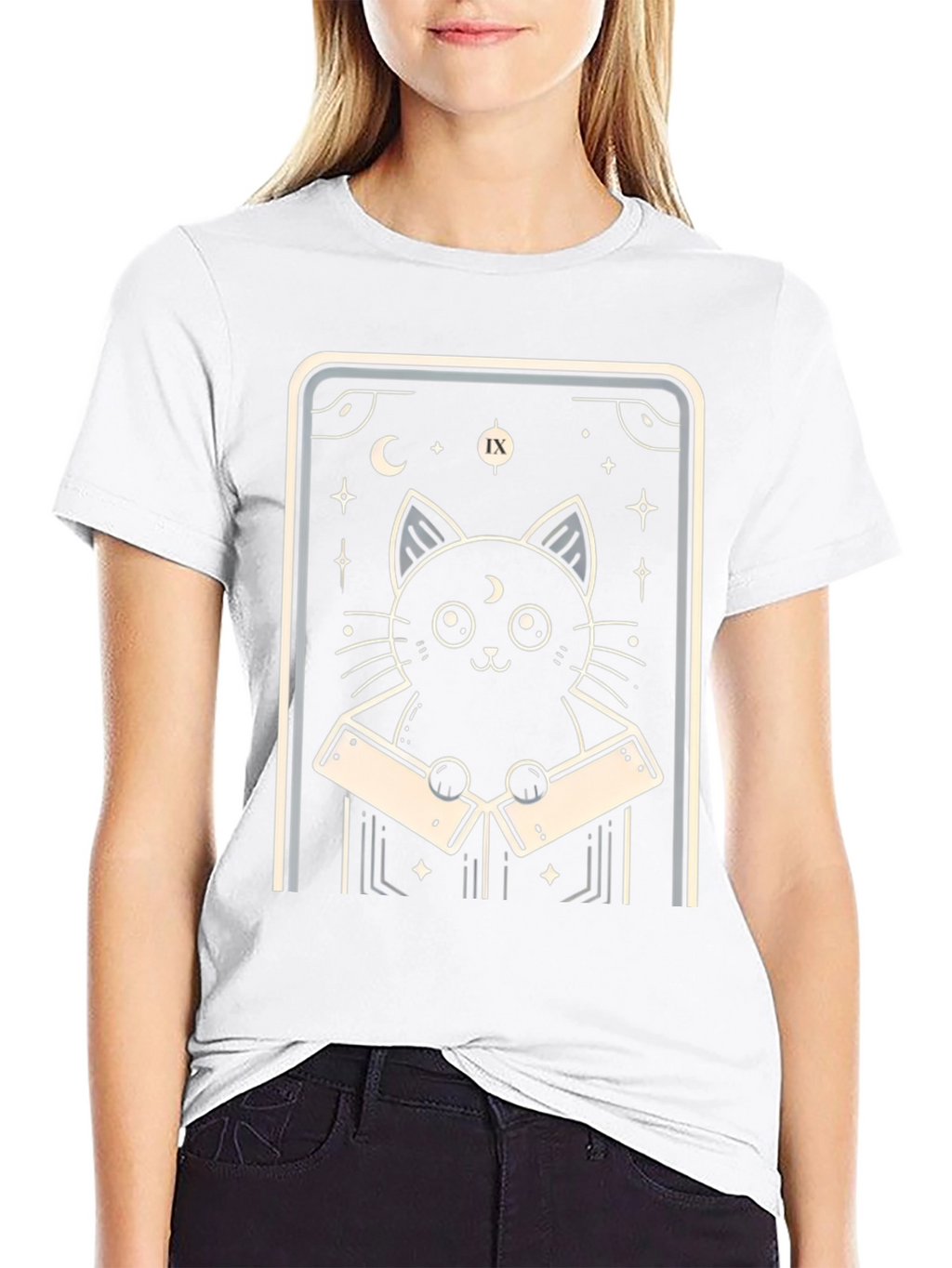 Mystic Cat Tarot Card T-Shirt