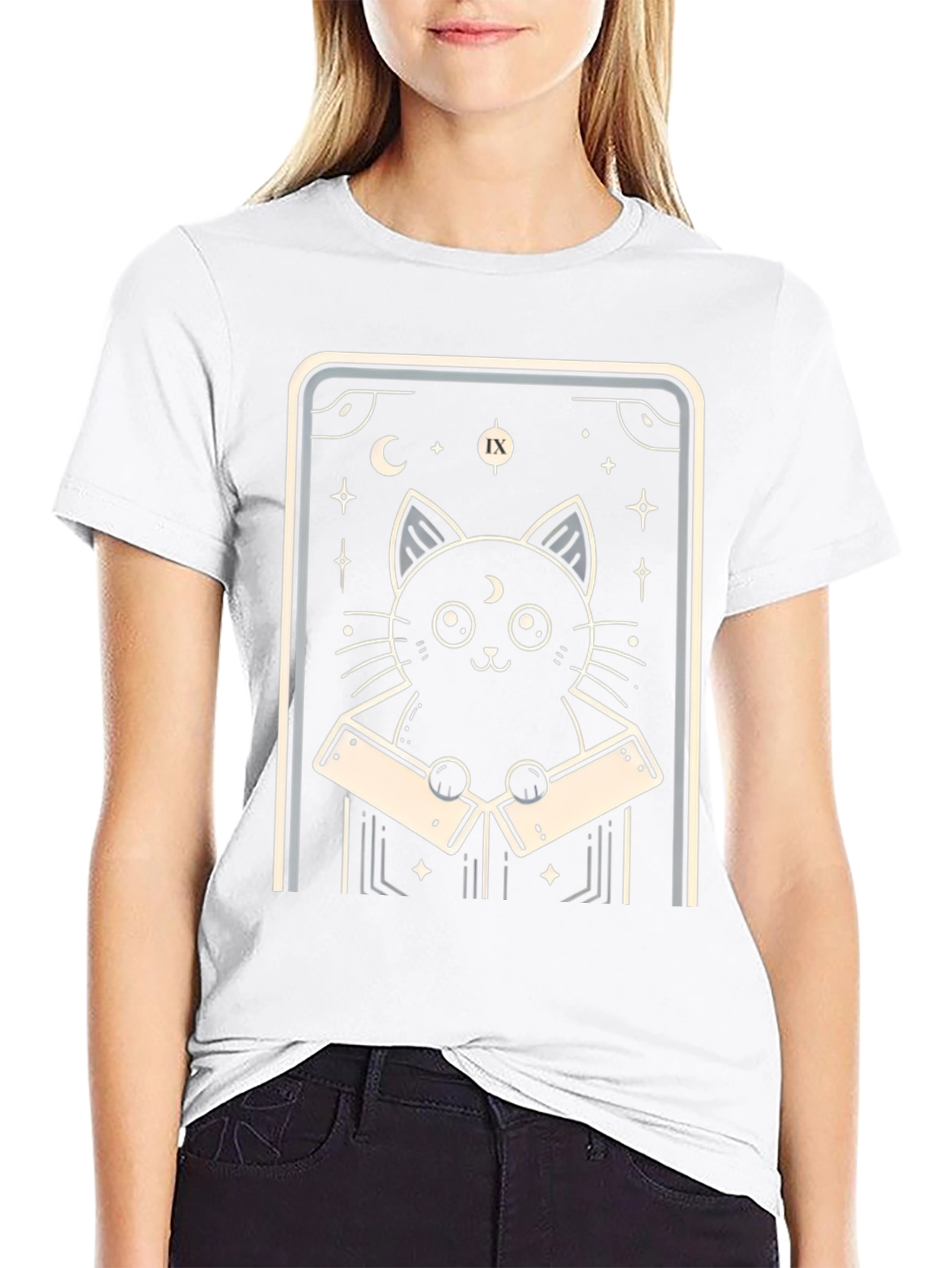 Mystic Cat Tarot Card T-Shirt