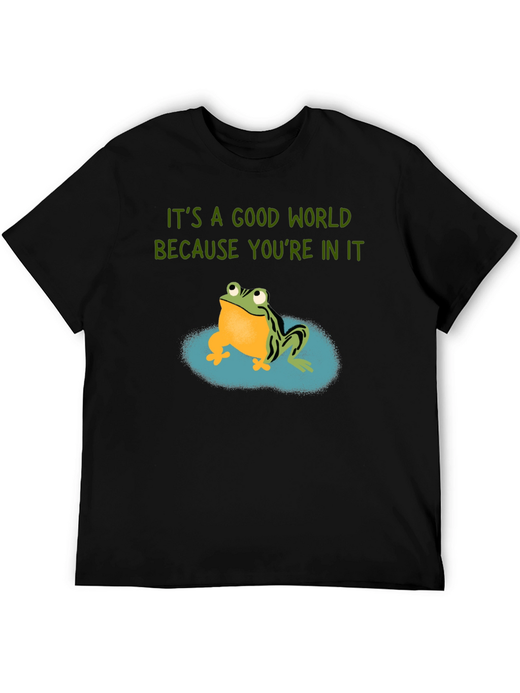 Frog Graphic Tee - Its A Good World