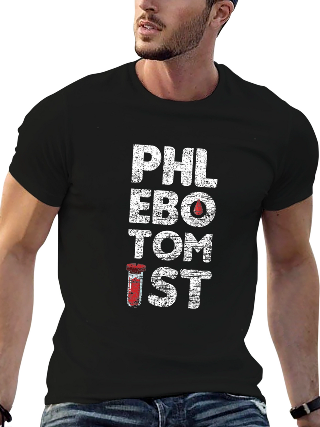 Phlebotomist Graphic Tee - Medical Profession Apparel