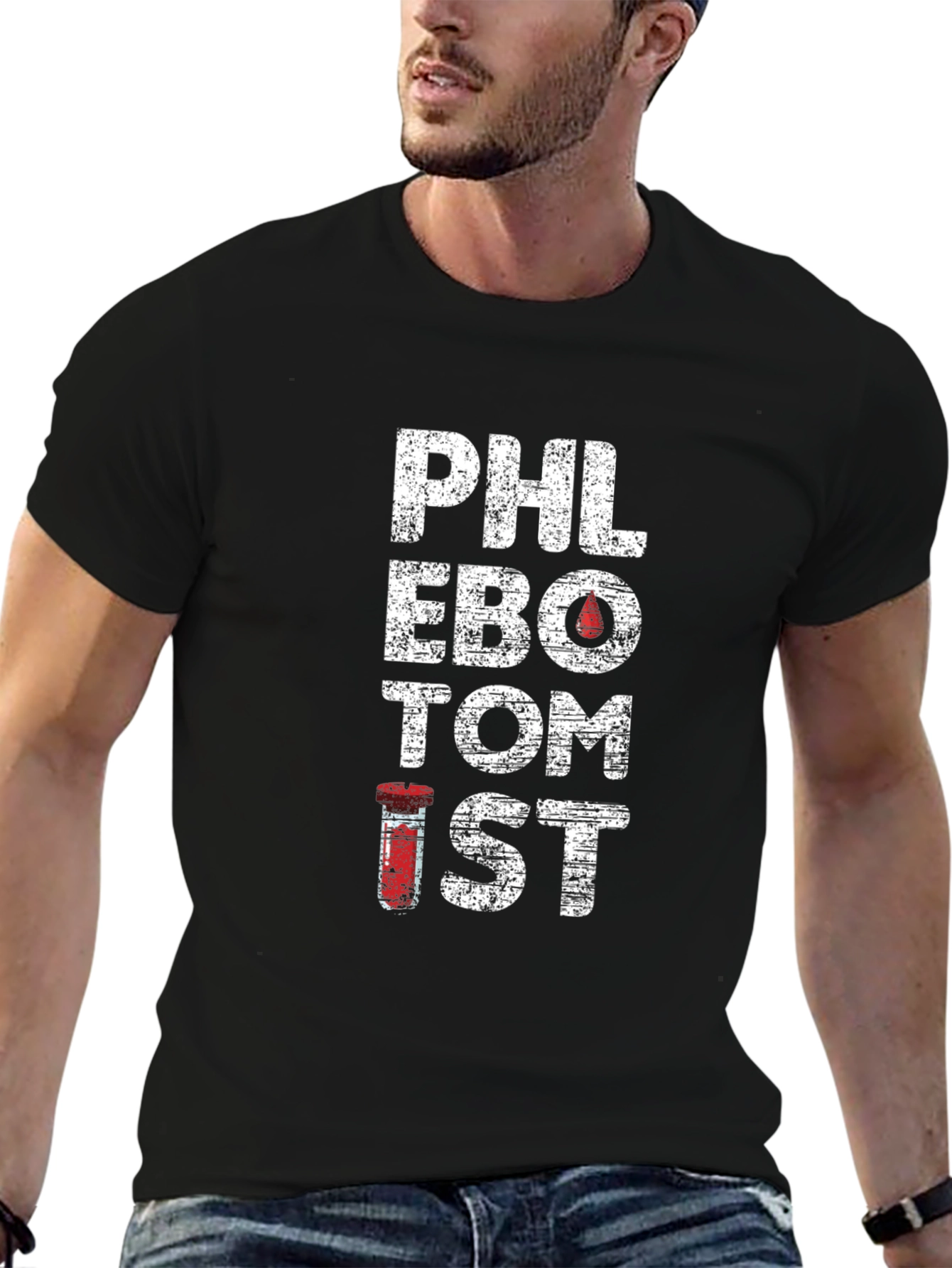 Phlebotomist Graphic Tee - Medical Profession Apparel