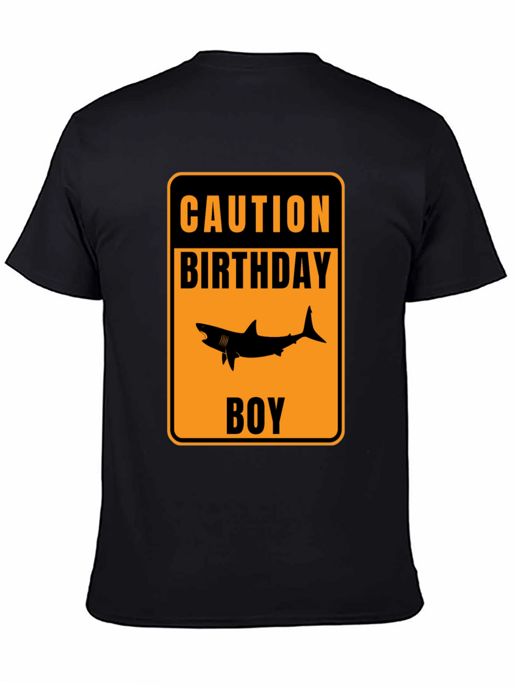 Caution Birthday Boy Shark Graphic T-Shirt