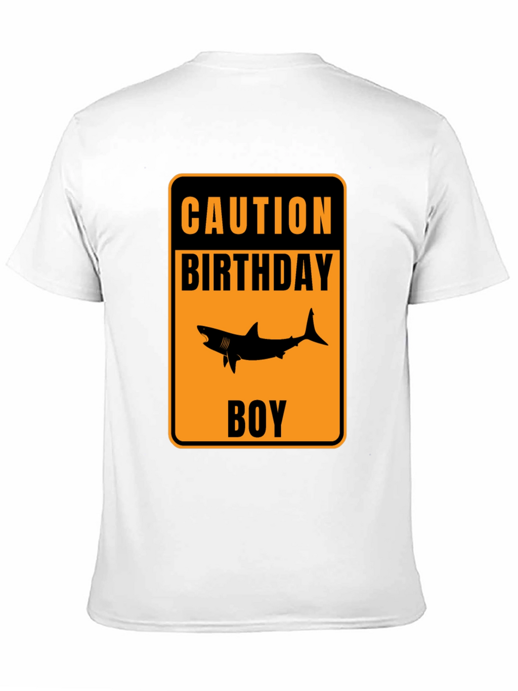 Caution Birthday Boy Shark Graphic T-Shirt