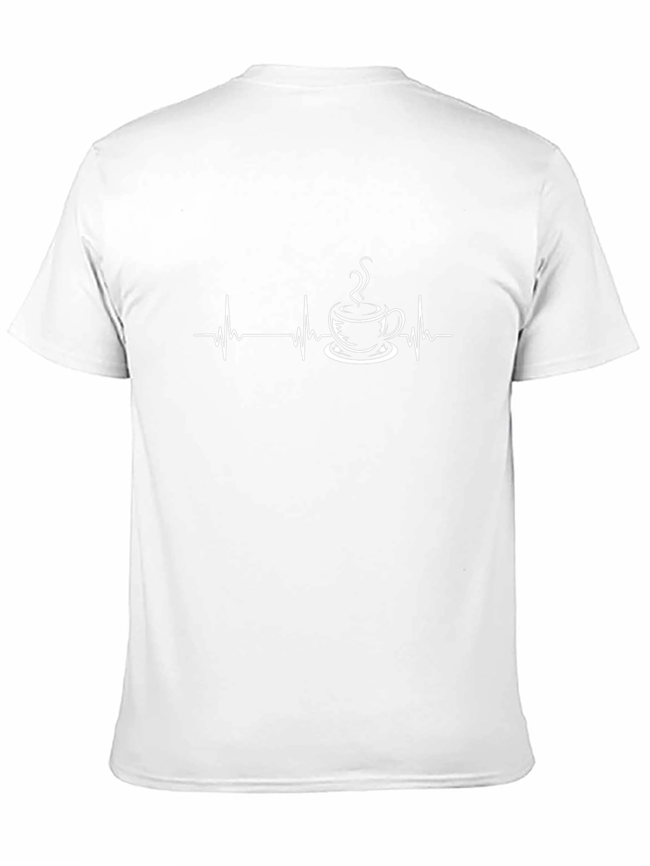 Coffee Heartbeat Black T-Shirt
