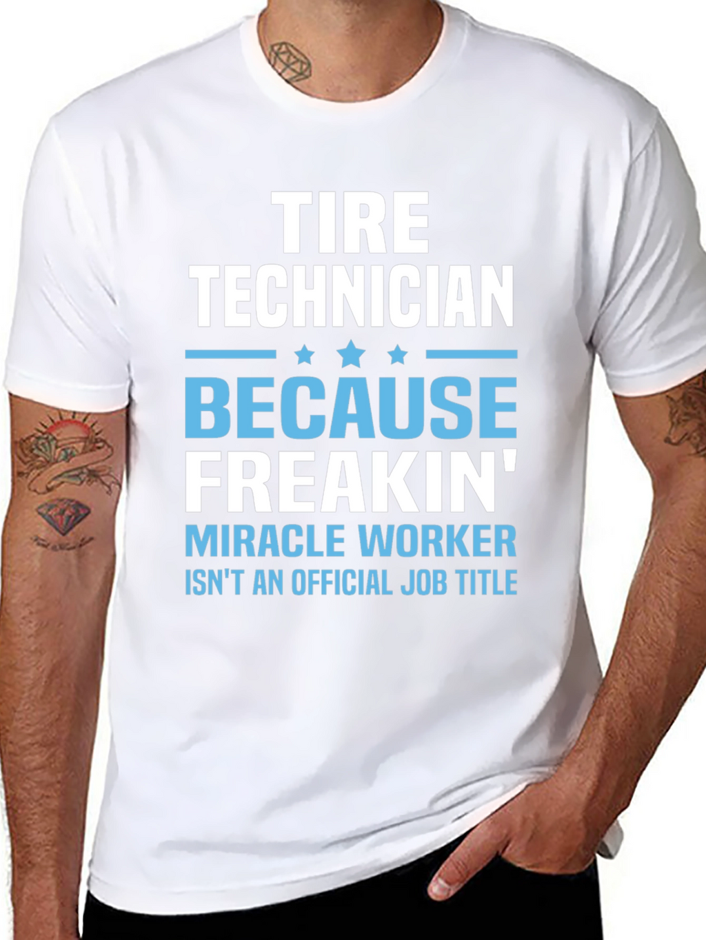 Tire Technician Funny Job Title T-Shirt