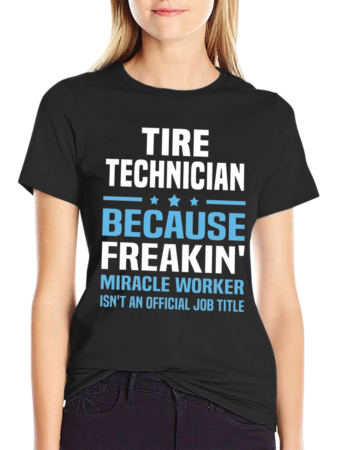 Tire Technician Funny Job Title T-Shirt