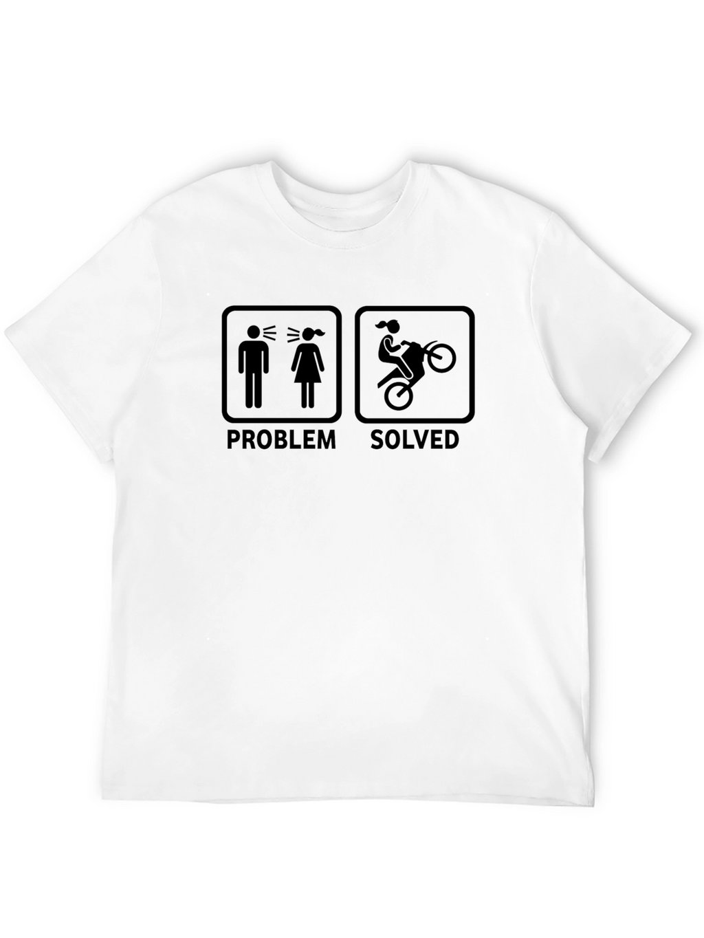 Problem Solved Motorcycle T-Shirt