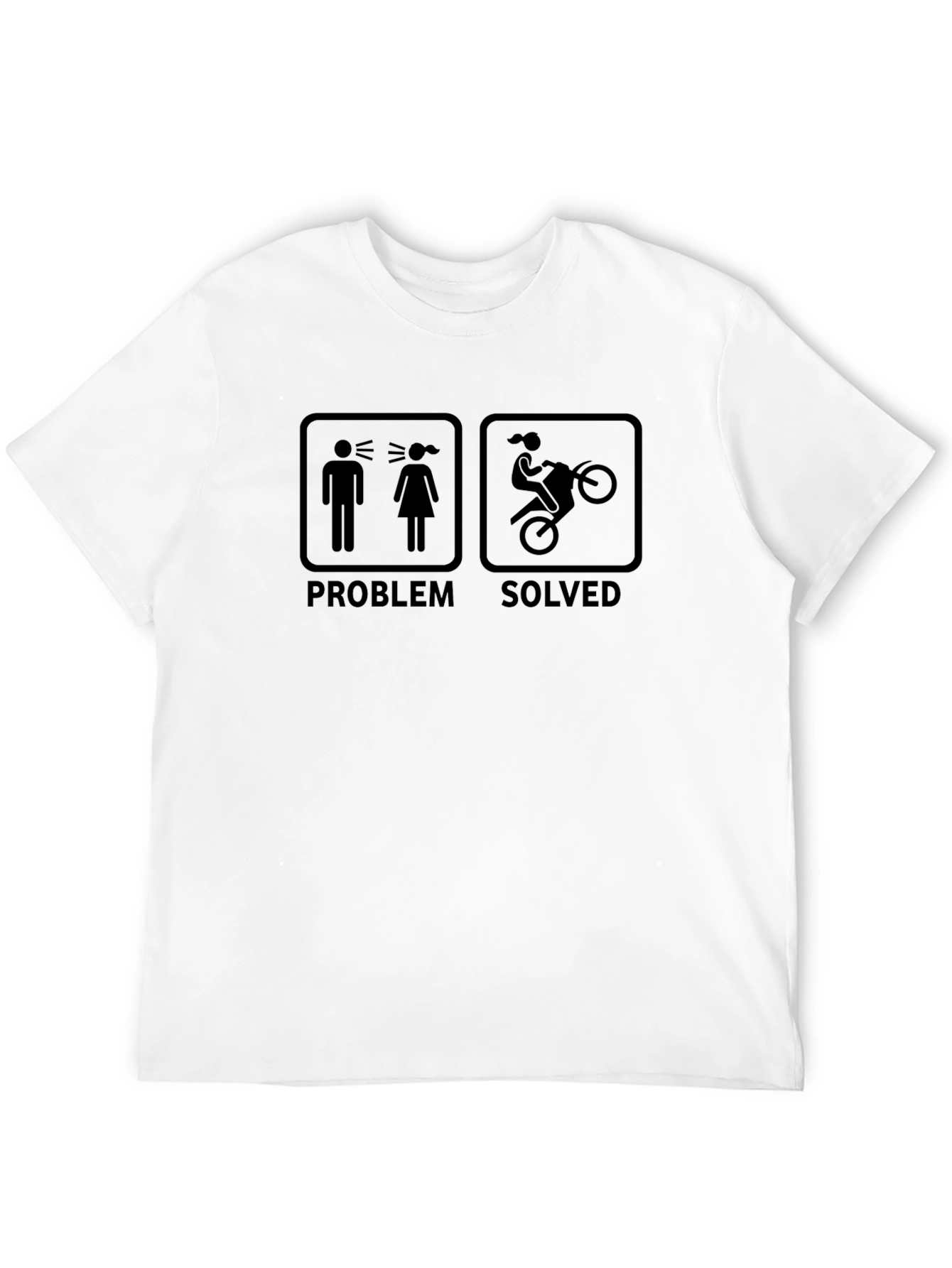 Problem Solved Motorcycle T-Shirt
