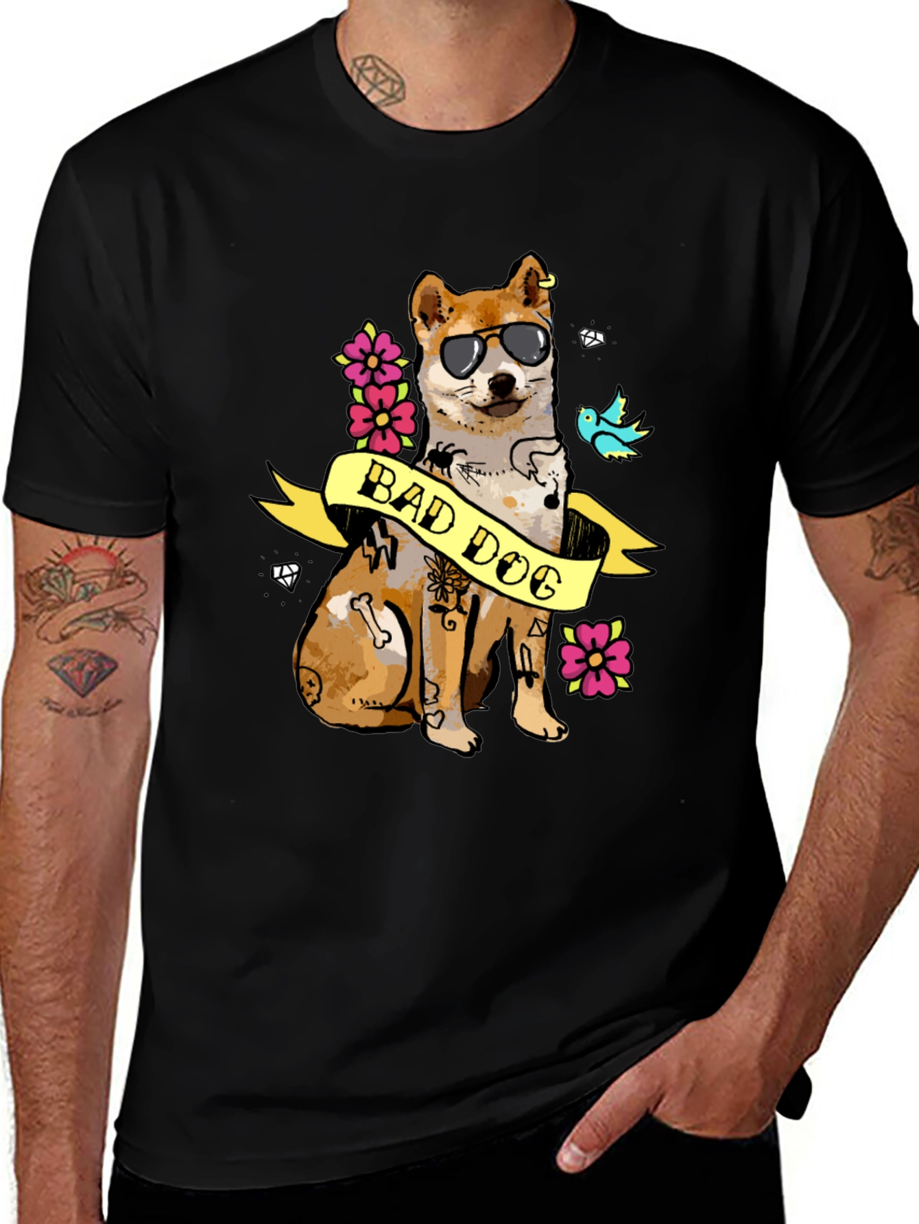 Bad Dog Shiba Inu T-Shirt - Funny Graphic Tee