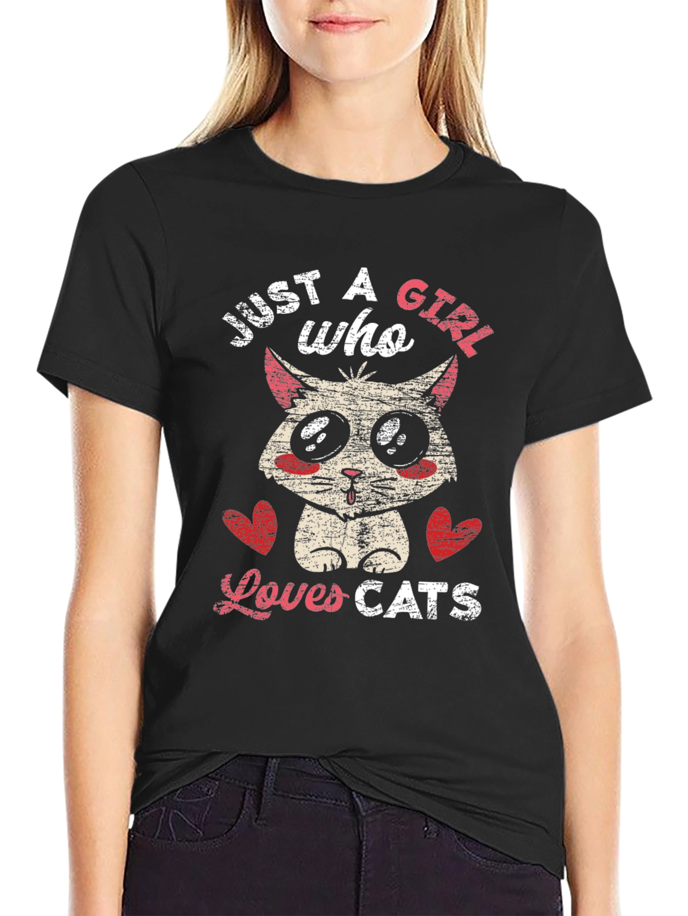 Just a Girl Who Loves Cats T-Shirt