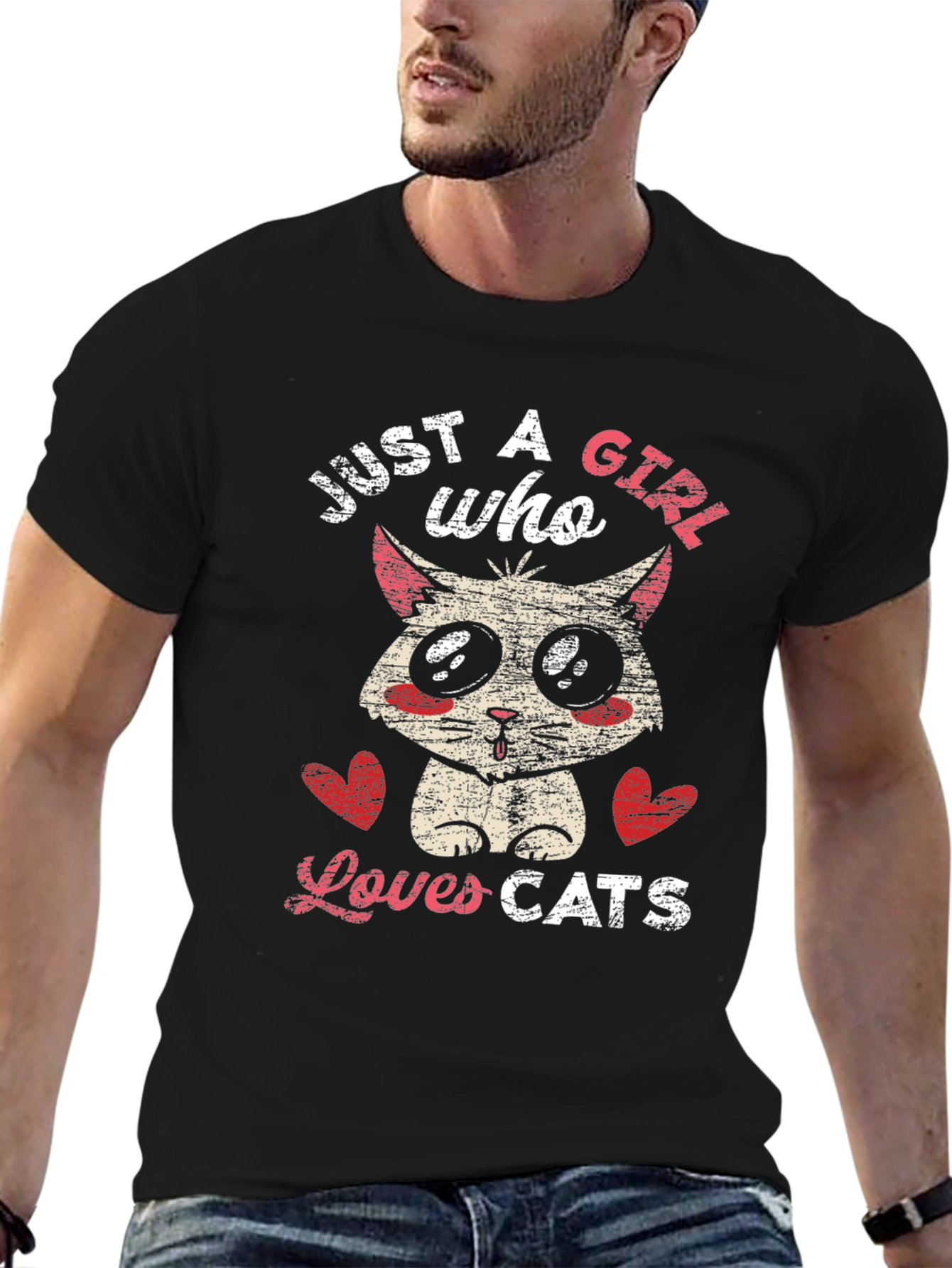 Just a Girl Who Loves Cats T-Shirt