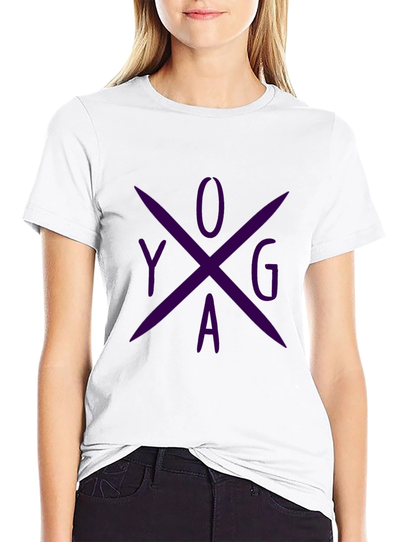Yoga Cross Graphic T-Shirt - Casual Comfort