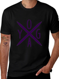 Yoga Cross Graphic T-Shirt - Casual Comfort