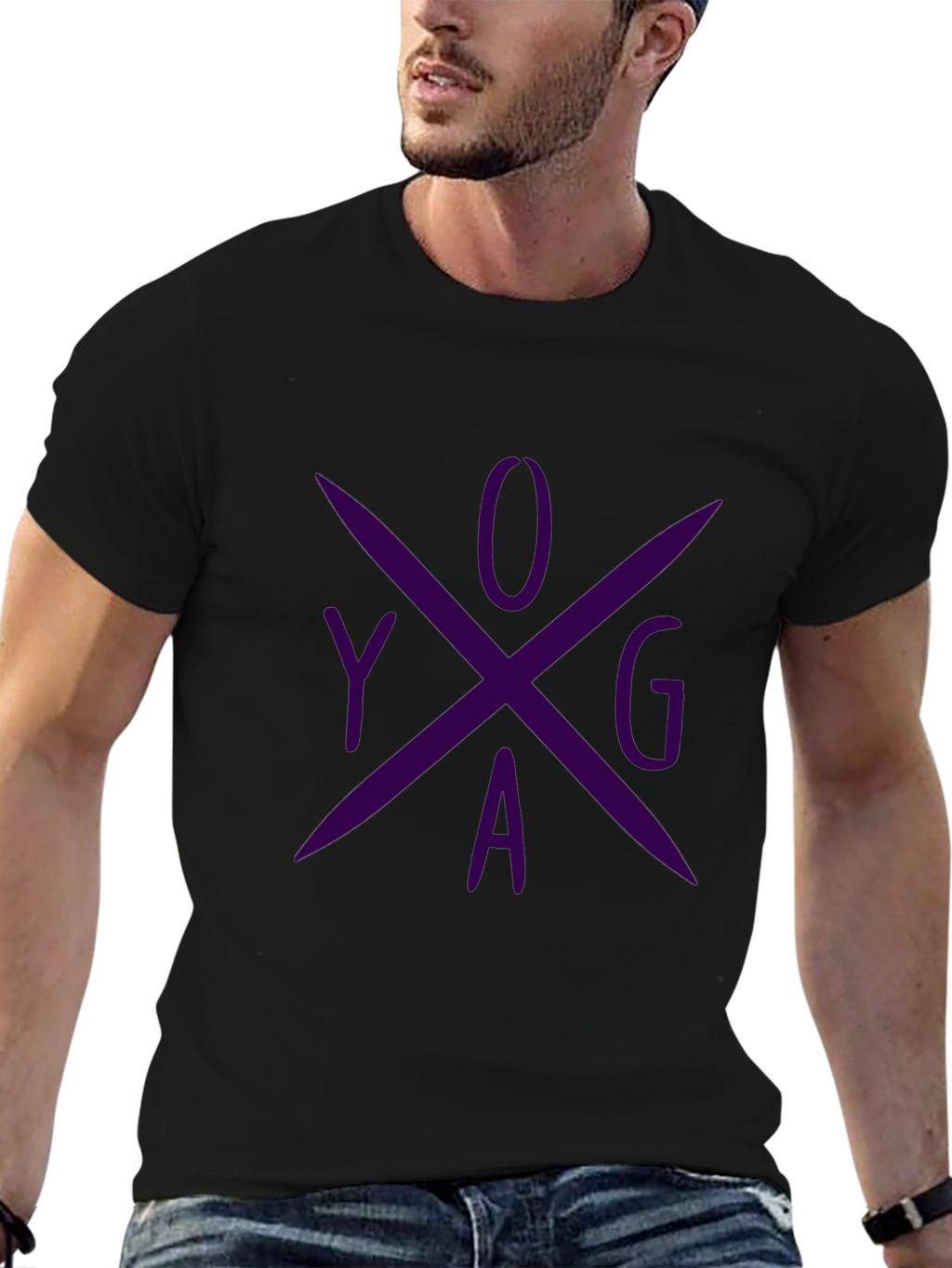 Yoga Cross Graphic T-Shirt - Casual Comfort