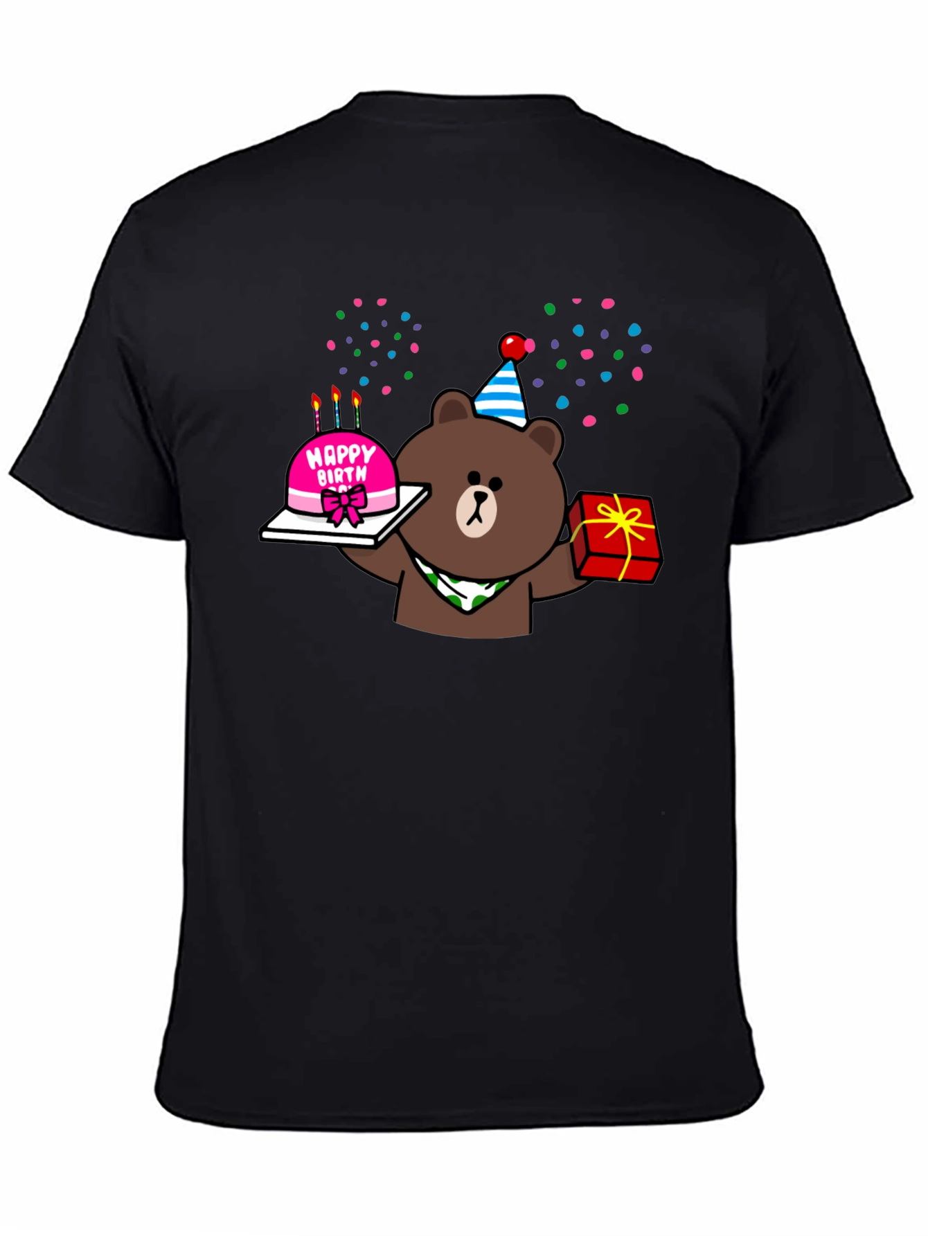 Birthday Bear Graphic Tee - Cute Party Shirt