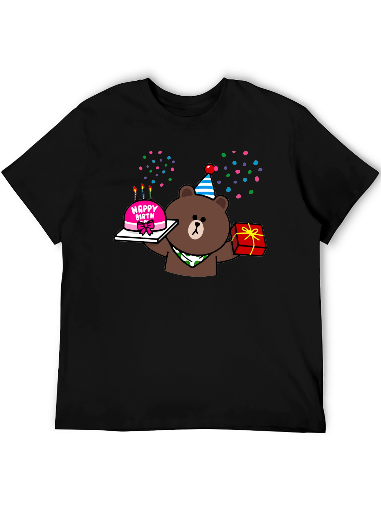 Birthday Bear Graphic Tee - Cute Party Shirt