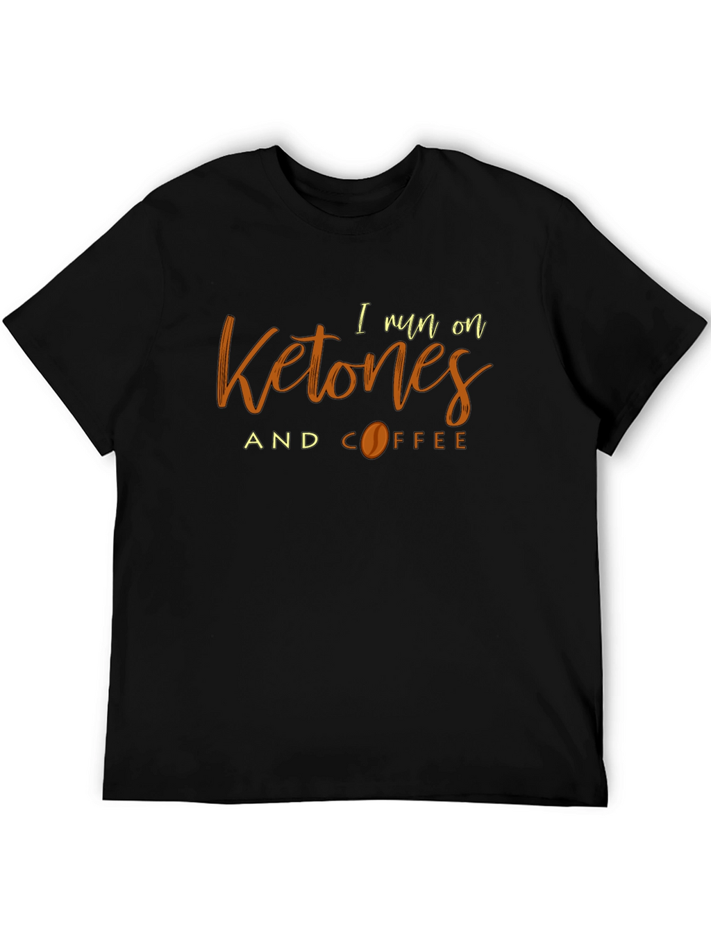 Ketones and Coffee Black T-Shirt - Keto Lifestyle