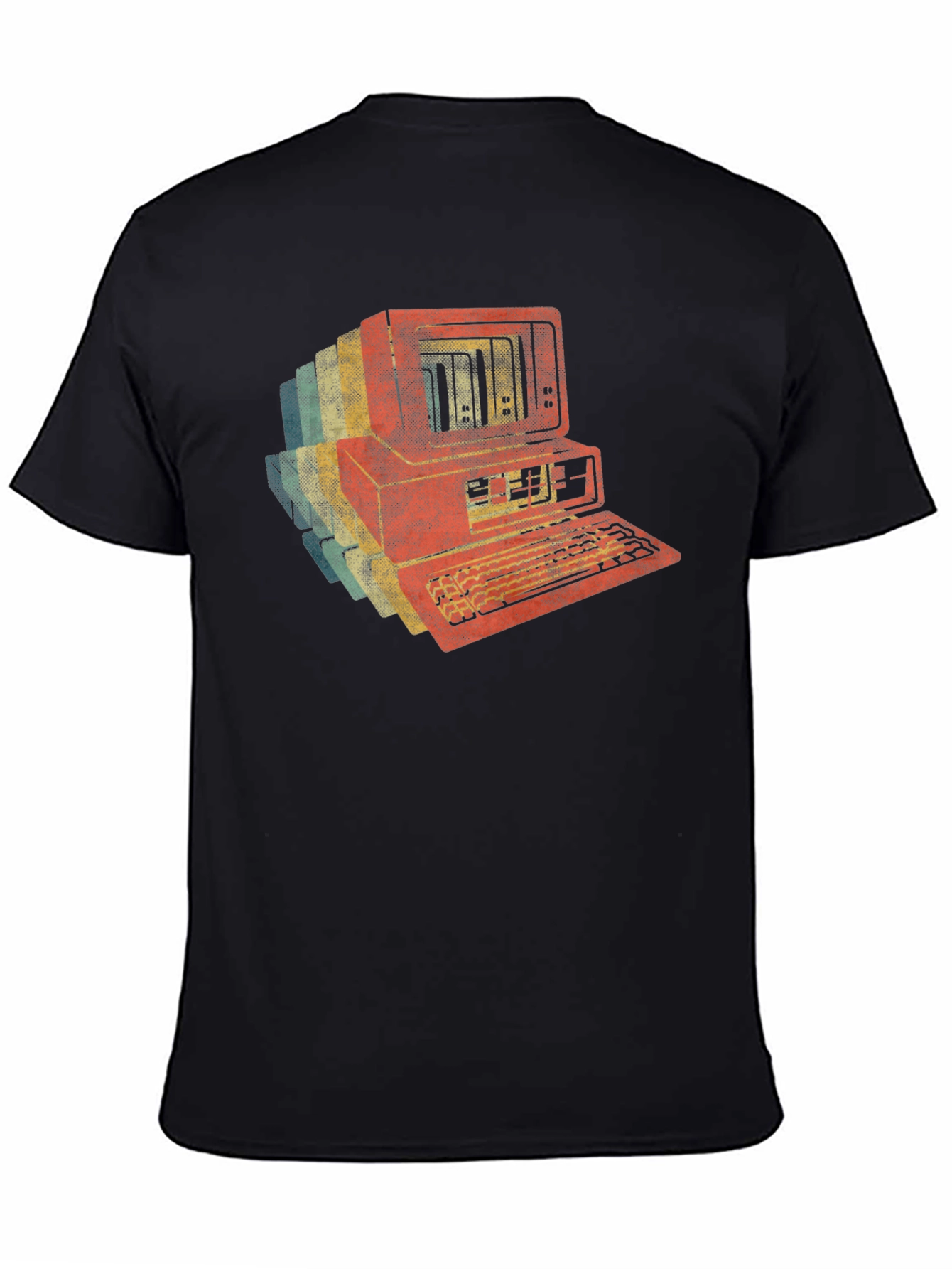Retro Computer Graphic Tee - Vintage Style Tech Shirt