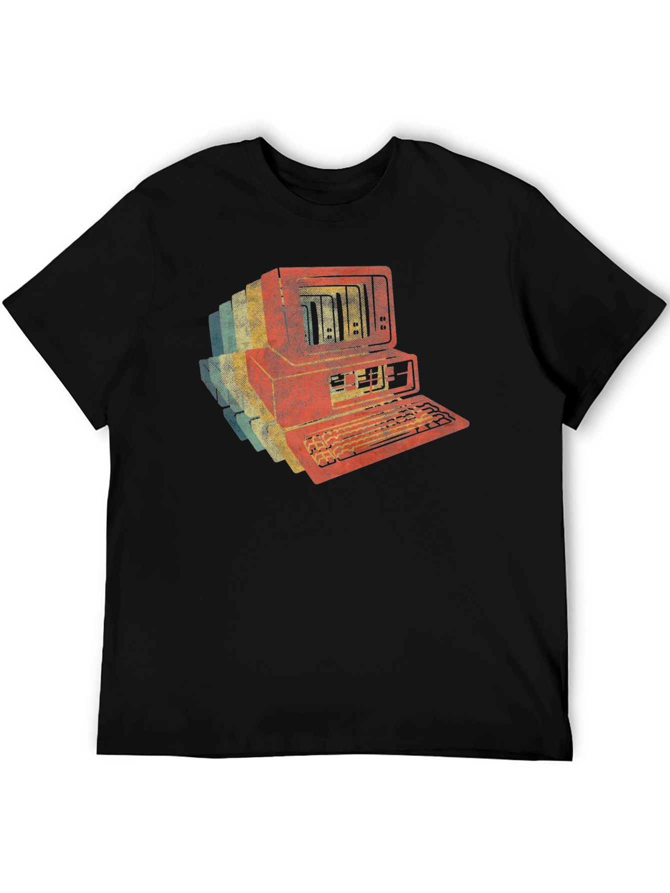 Retro Computer Graphic Tee - Vintage Style Tech Shirt