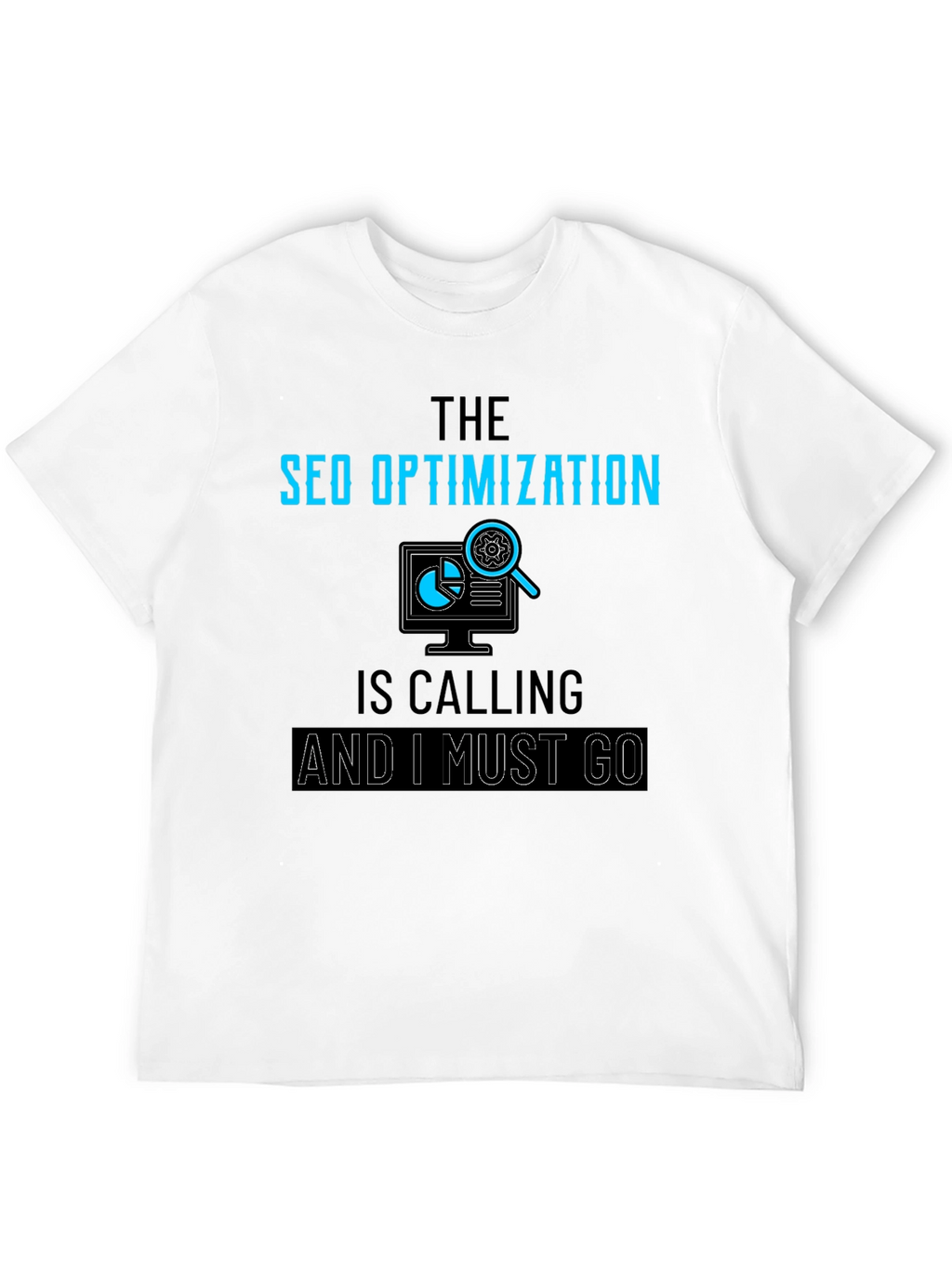 SEO Optimization Calling Black T-Shirt