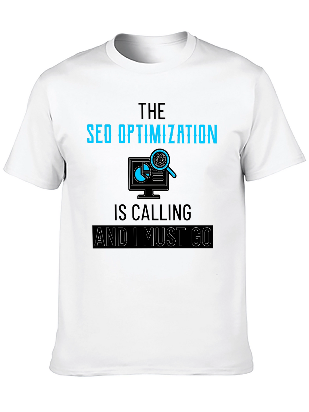 SEO Optimization Calling Black T-Shirt