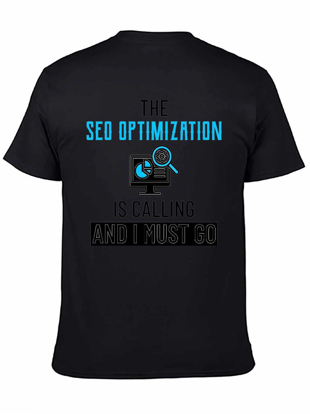 SEO Optimization Calling Black T-Shirt