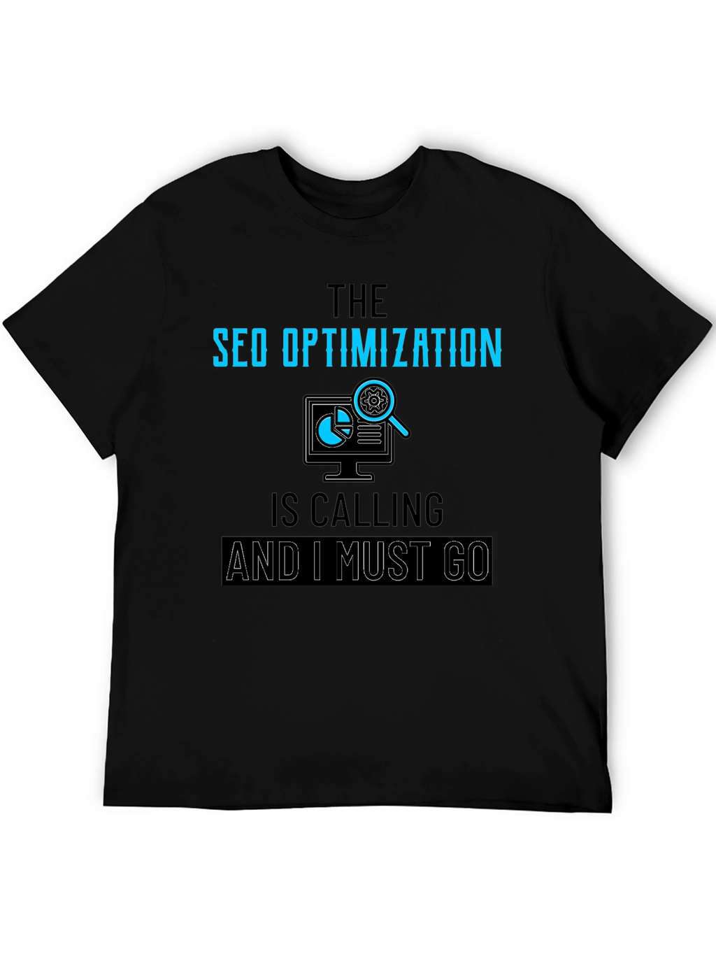 SEO Optimization Calling Black T-Shirt