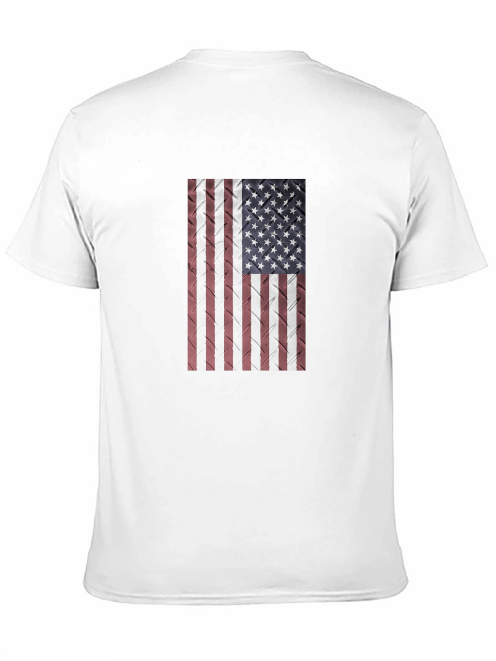 American Flag Textured Black T-Shirt