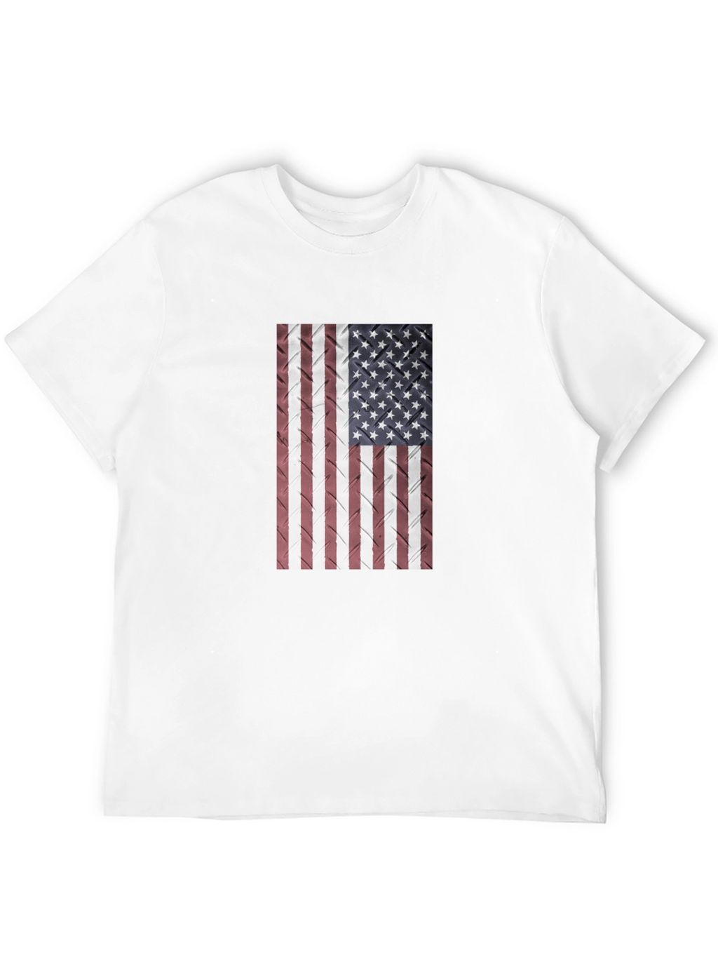 American Flag Textured Black T-Shirt