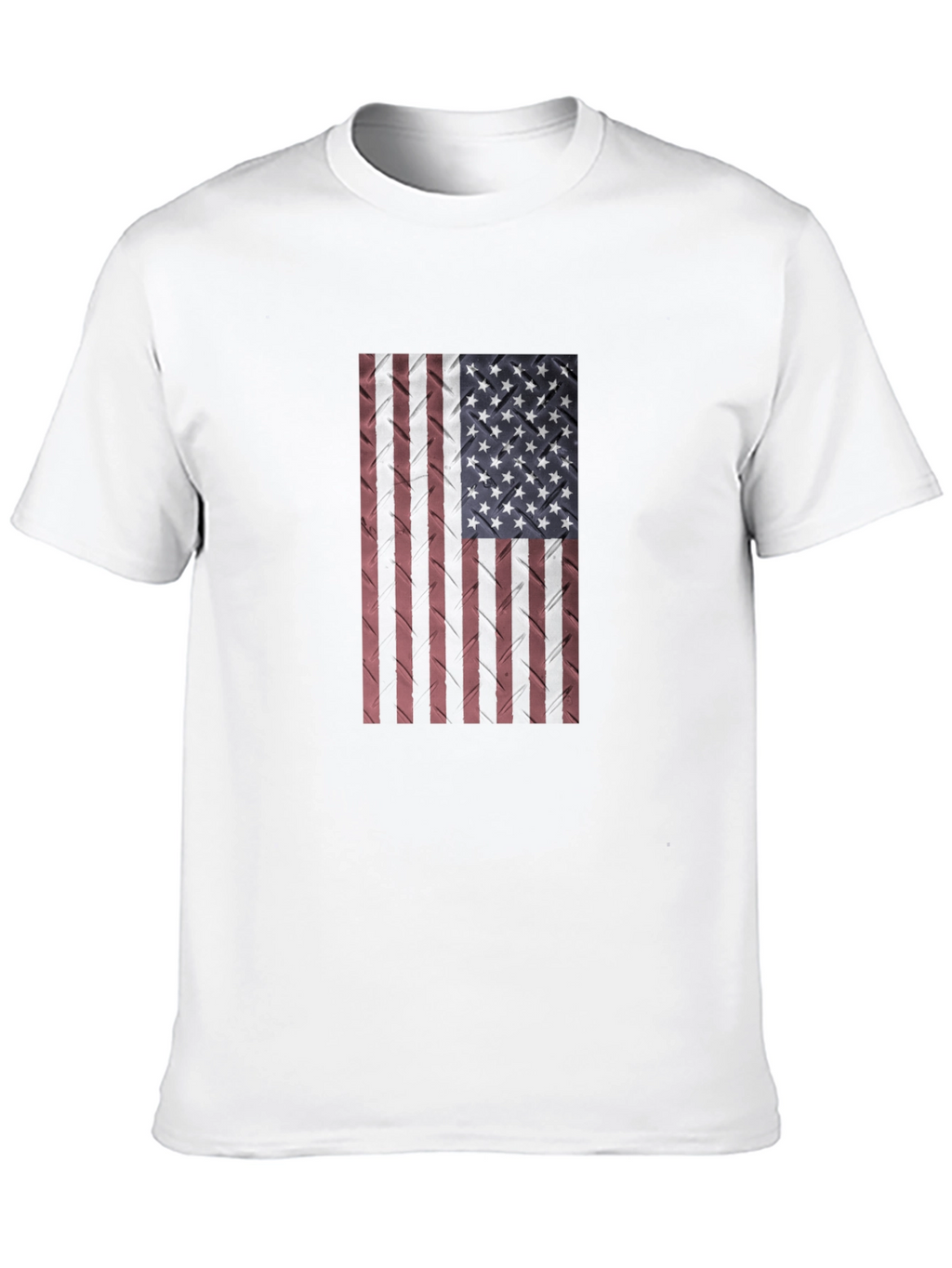 American Flag Textured Black T-Shirt