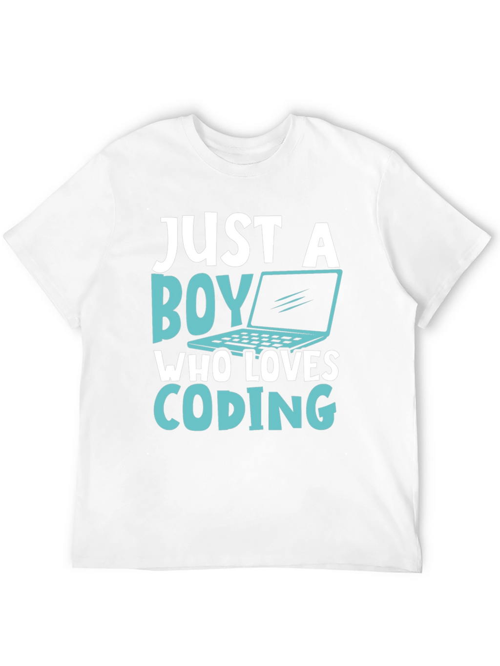 Boy Who Loves Coding T-Shirt - Black