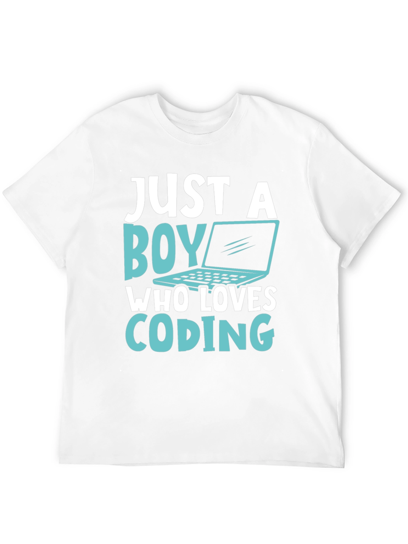 Boy Who Loves Coding T-Shirt - Black