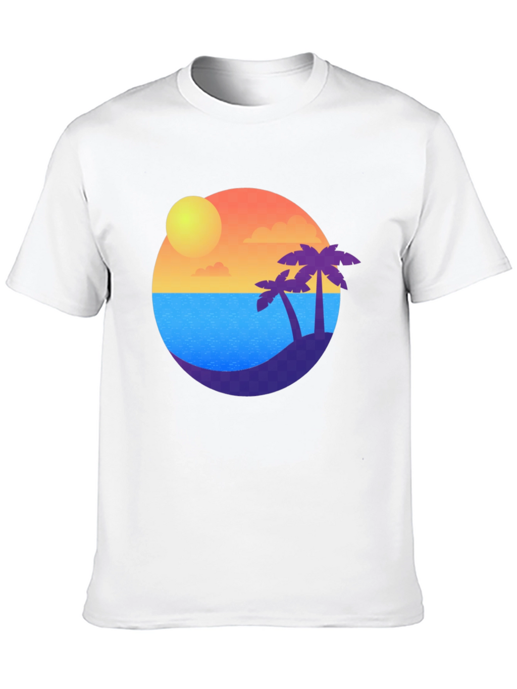 Tropical Island Sunset T-Shirt