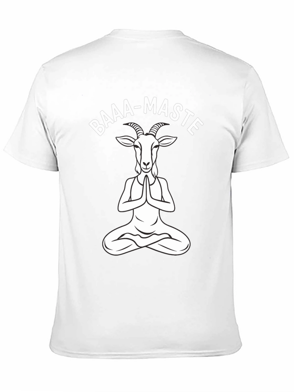 Baaa-Maste Goat Yoga Black T-Shirt