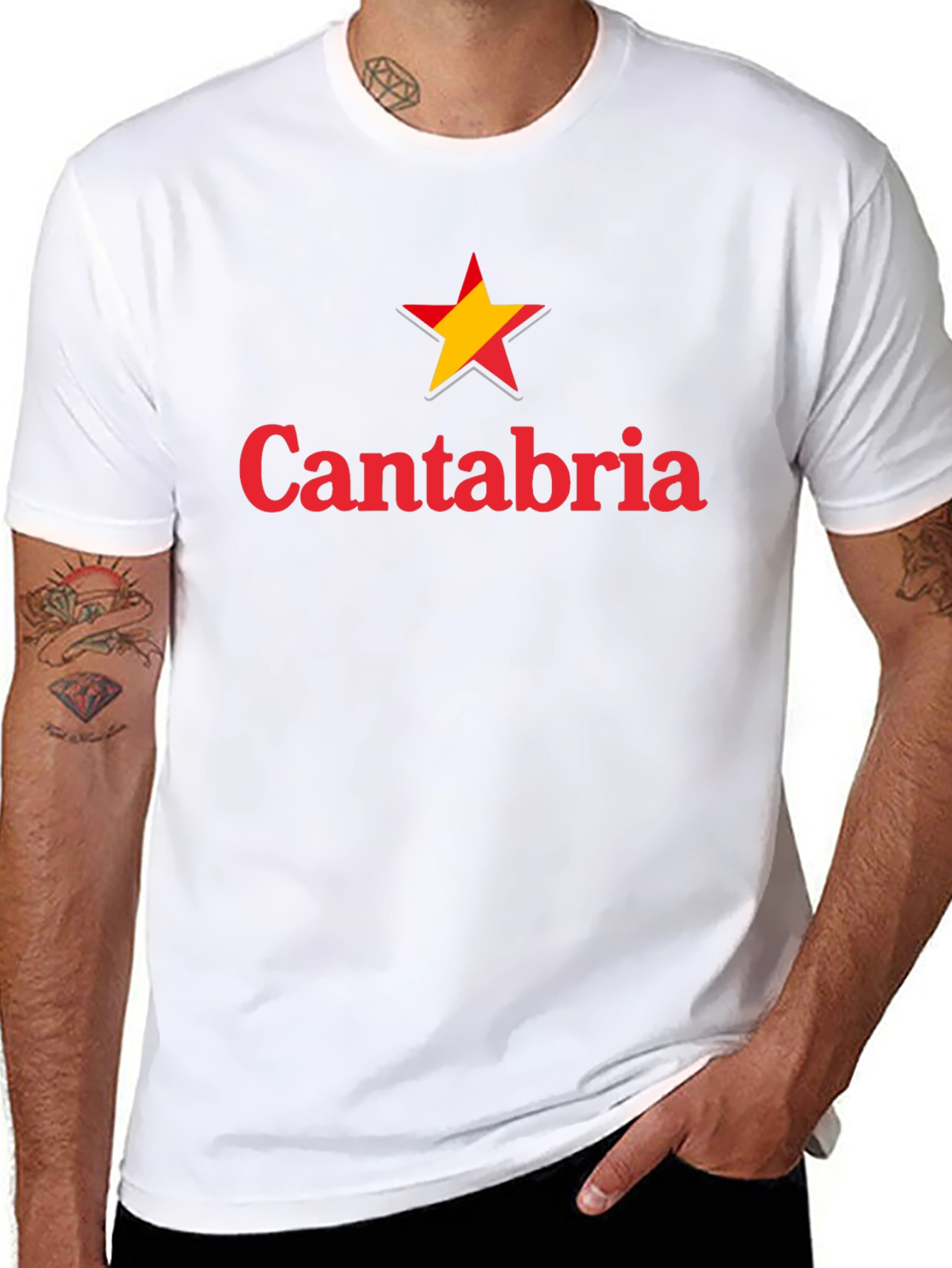 Cantabria Star Graphic Tee - Soft Cotton