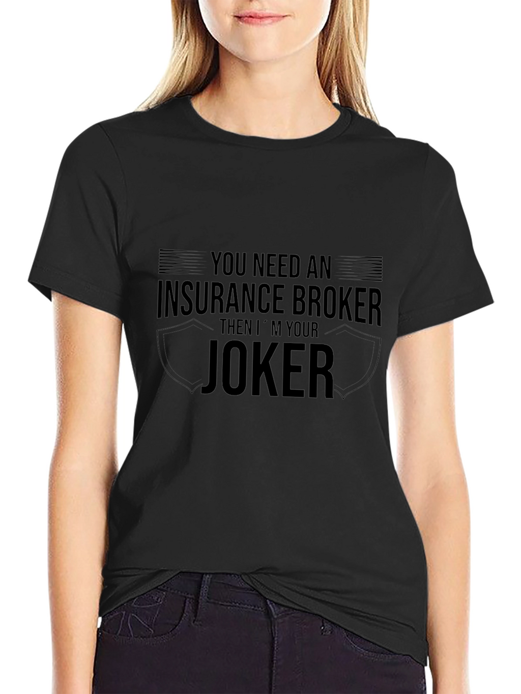 Insurance Broker Joker T-Shirt Funny Job Tee