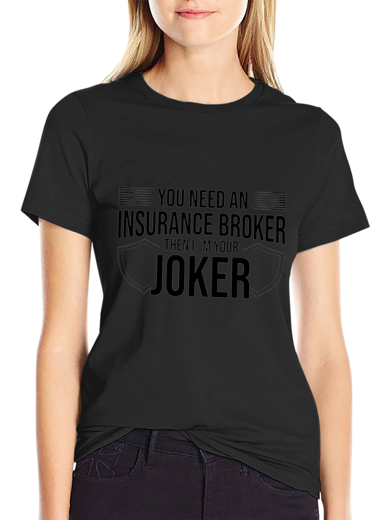 Insurance Broker Joker T-Shirt Funny Job Tee