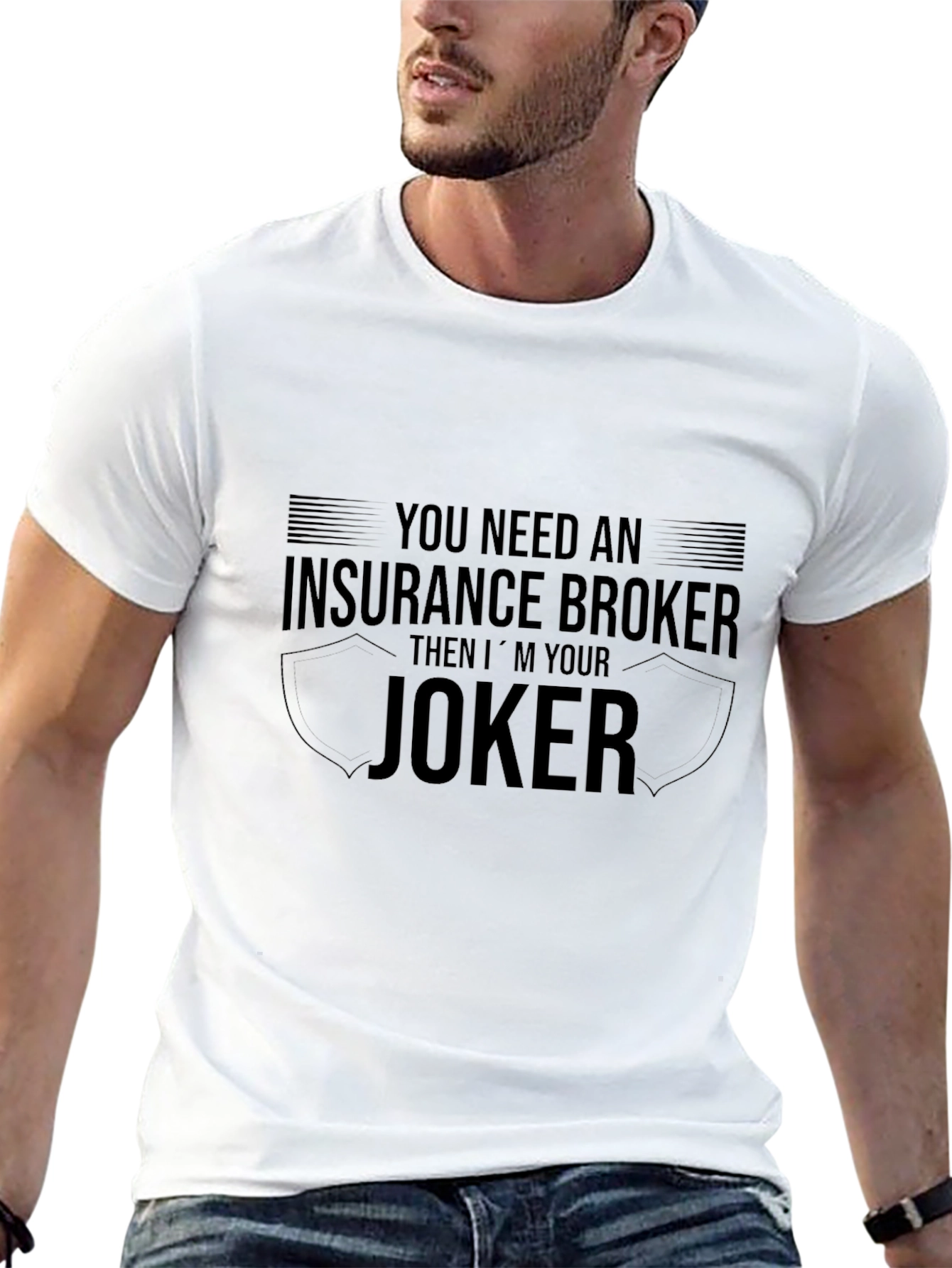 Insurance Broker Joker T-Shirt Funny Job Tee