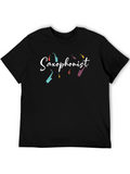 Saxophonist Graphic T-Shirt - Music Lover Tee