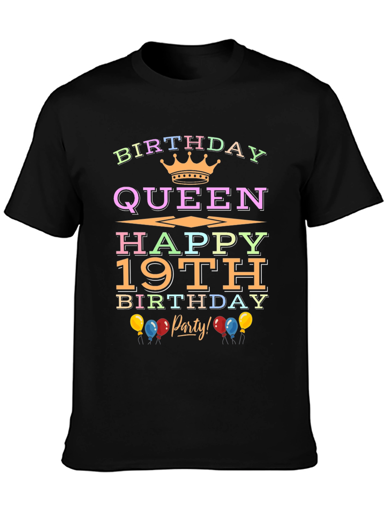 Birthday Queen 19th Party T-Shirt